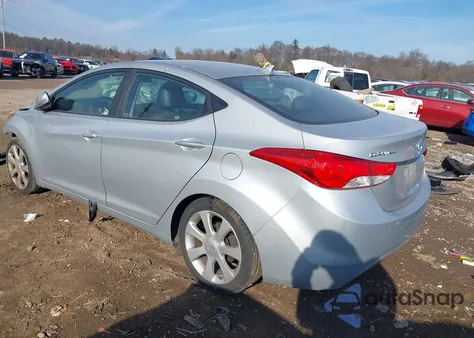 2011 Hyundai Elantra Limited from USA, damaged, VIN 5NPDH4AE7BH021414